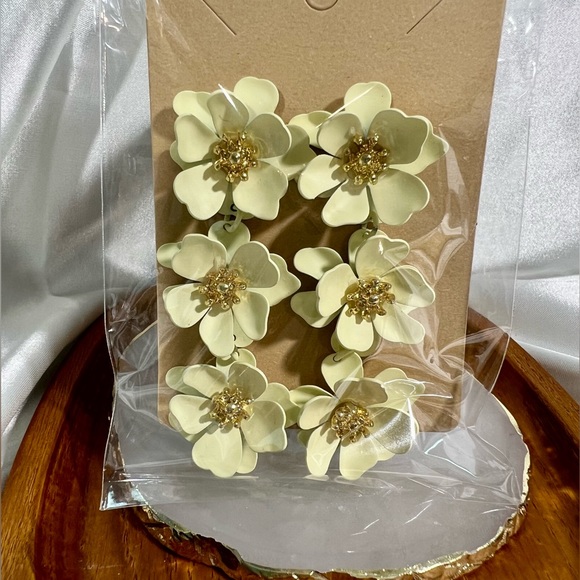 Floral Dangle Boho Earrings - Picture 2 of 4